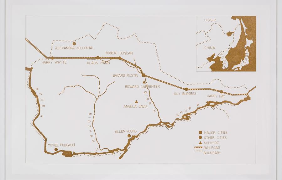 A map of Birobidzhan by Fiks